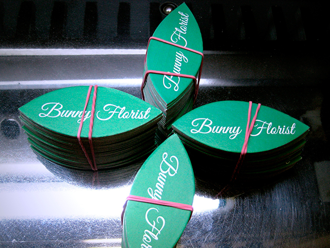 Визитные карточки и бирки для Bunny Florist